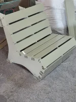 Set mobilier de grădină, fotolii + bancă + masă - imagine 3