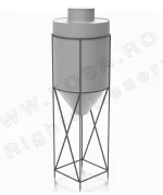Siloz stocare 10 m³ cu structură metalică - imagine 6